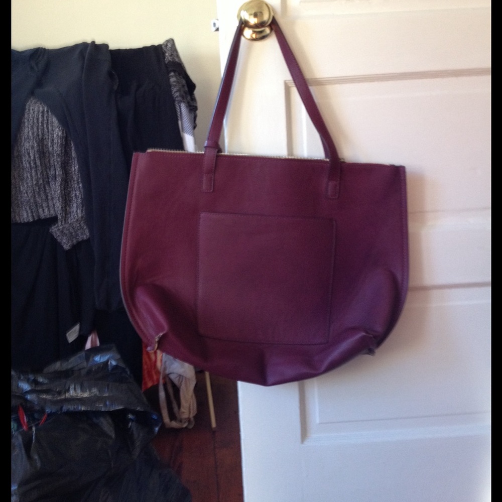 American Eagle Outfitters Burgundy Tote Bag